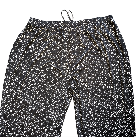 Love Ryan Womens Plus Size 2X Pull On Pants Black Leopard Wide Leg Festival - Picture 6 of 7